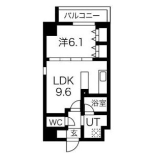 1LDK Mansion in Tatekawa - Sumida-ku Floorplan