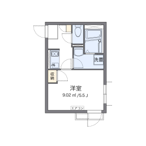 1K Apartment in Sendagi - Bunkyo-ku Floorplan