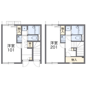 1K Apartment in Watanabedori - Fukuoka-shi Chuo-ku Floorplan