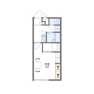 1K Apartment in Shinke - Neyagawa-shi Floorplan