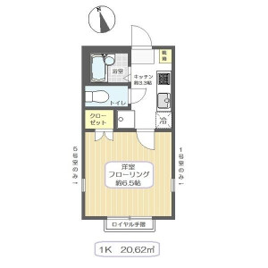 1K Apartment in Shimoshinshuku - Ichikawa-shi Floorplan