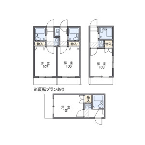1K Apartment in Jonancho - Nagoya-shi Moriyama-ku Floorplan
