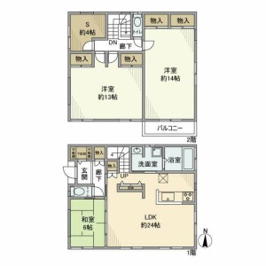 3SLDK House in Toneri - Adachi-ku Floorplan