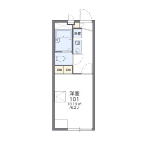 1K Apartment in Meinohama - Fukuoka-shi Nishi-ku Floorplan
