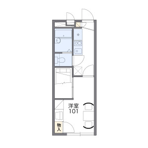 1K Apartment in Minamihommachi - Yao-shi Floorplan