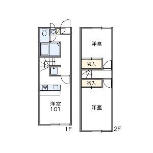 2DK Apartment in Sangamyo - Yaizu-shi Floorplan