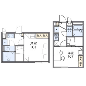 1K Apartment in Nyozecho - Takatsuki-shi Floorplan