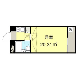 1K Apartment in Osu - Ichikawa-shi Floorplan