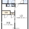 1LDK Apartment to Rent in Yokohama-shi Kohoku-ku Floorplan