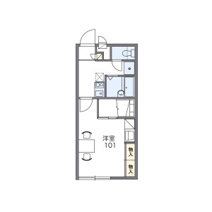 1K Apartment in Chishirodai nishi - Chiba-shi Wakaba-ku Floorplan