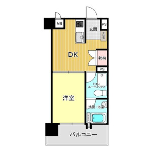 1DK {building type} in Ogawacho - Yokosuka-shi Floorplan
