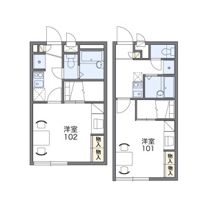 1K Apartment in Ainohara - Iwanuma-shi Floorplan