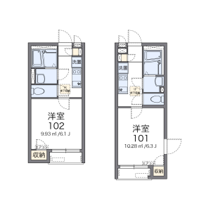 1K Apartment in Honcho - Itabashi-ku Floorplan