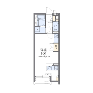 1R Apartment in Kanaokacho - Sakai-shi Kita-ku Floorplan