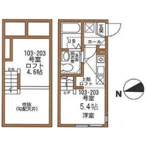 1R Apartment in Nagatsuta - Yokohama-shi Midori-ku Floorplan