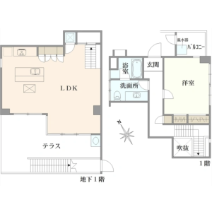 1LDK {building type} in Kichijoji kitamachi - Musashino-shi Floorplan