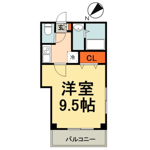 1K Mansion in Shinden - Ichikawa-shi Floorplan