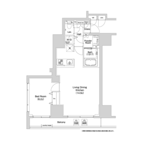 1LDK Mansion in Ryusen - Taito-ku Floorplan