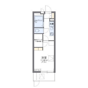 1K Mansion in Nakaishikiricho - Higashiosaka-shi Floorplan