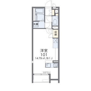 1R Apartment in Kamishidami - Nagoya-shi Moriyama-ku Floorplan