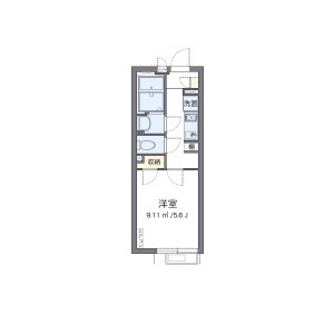 1K Mansion in Kamiishiwara - Chofu-shi Floorplan