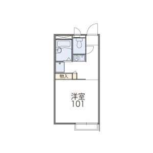 1K Apartment in Odawara(4-chome-8-chome) - Sendai-shi Aoba-ku Floorplan