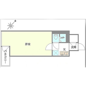 1K Mansion in Dogenzaka - Shibuya-ku Floorplan