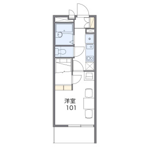1K Mansion in Ekikita - Yaizu-shi Floorplan