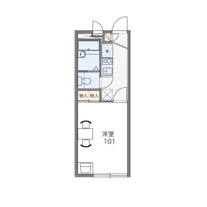 1K Apartment in Heidayushinden - Chigasaki-shi Floorplan