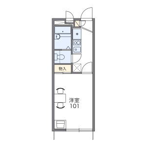 1K Apartment in Shinkawa - Mitaka-shi Floorplan