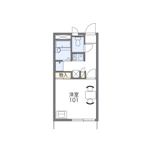 1K Apartment in Jojocho - Kasugai-shi Floorplan