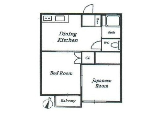 2DK Apartment to Buy in Katsushika-ku Floorplan