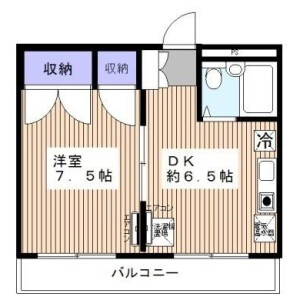 1DK Mansion in Miyazaki - Kawasaki-shi Miyamae-ku Floorplan