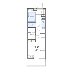 1K Mansion in Akigawa - Akiruno-shi Floorplan
