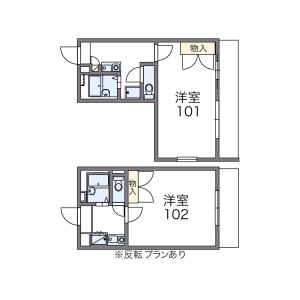 1K Mansion in Sugetacho - Yokohama-shi Kanagawa-ku Floorplan
