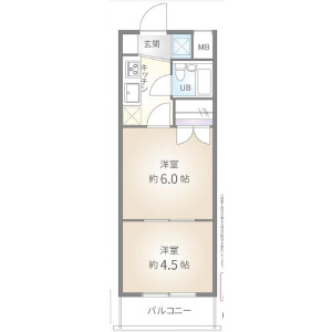 2K {building type} in Kanamecho - Toshima-ku Floorplan