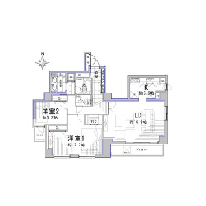 3LDK {building type} in Minamiaoyama - Minato-ku Floorplan