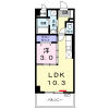 1LDK Apartment to Rent in Urasoe-shi Floorplan