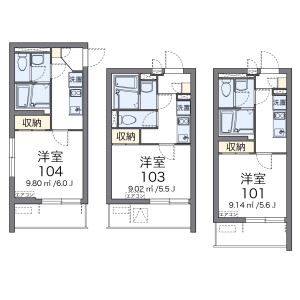 1K Apartment in Kawaguchi - Kawaguchi-shi Floorplan