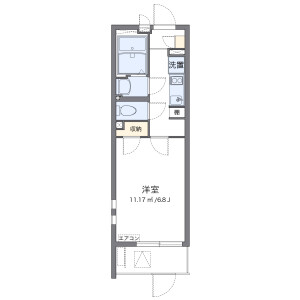 1K Mansion in Karita - Osaka-shi Sumiyoshi-ku Floorplan