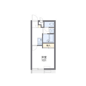 1K Apartment in Nishizutsumi - Higashiosaka-shi Floorplan