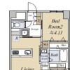 2LDK Apartment to Buy in Shinjuku-ku Floorplan