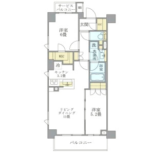 2LDK Mansion in Yayoicho - Nakano-ku Floorplan