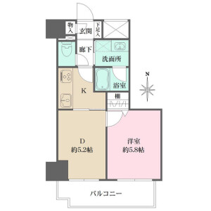1DK {building type} in Yayoicho - Nakano-ku Floorplan