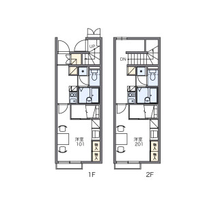 1K Apartment in Futawa nishi - Funabashi-shi Floorplan