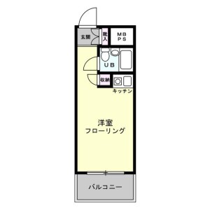 1R {building type} in Honcho - Nakano-ku Floorplan