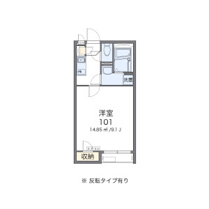 西東京市東町-1K公寓 房屋格局