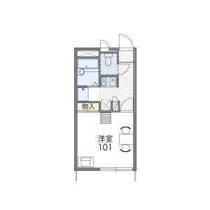 1K Apartment in Kuritaya - Yokohama-shi Kanagawa-ku Floorplan