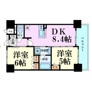 2SDK Mansion in Itoyamachi - Osaka-shi Chuo-ku Floorplan