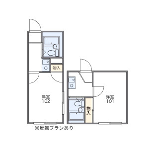1K Apartment in Nishiogikita - Suginami-ku Floorplan